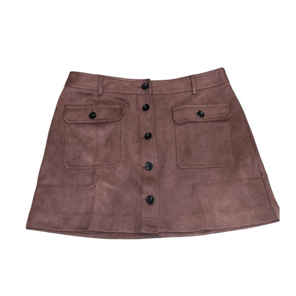 Universal Thread Dresses & Skirts - NEW Universal Thread Tan Button-Front Mini Skirt